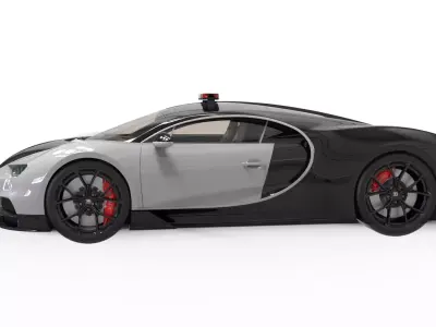 Bugatti Police Car 3D model