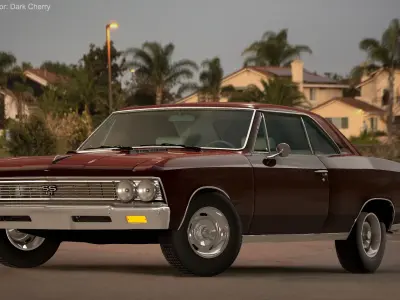 Chevrolet Impala SS 427 Low-poly 3D model