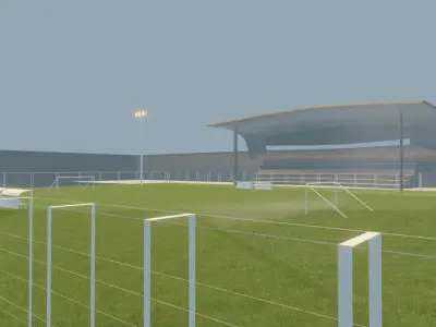 football stadium Low-poly 3D model 66