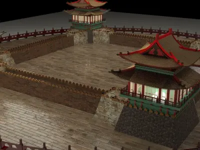 Chinese castle 3D model order