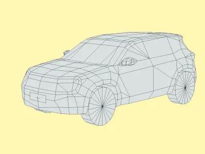 Jeep Avenger Low-poly 3D model