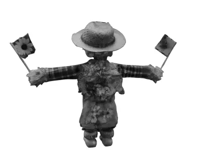 Festive Scarecrow 3D model