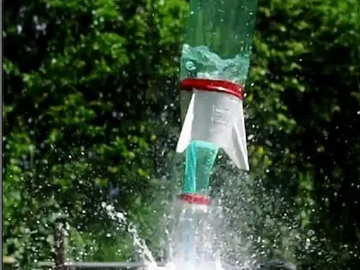 WATER ROCKET SET bottle  1 LITRE 3D print model