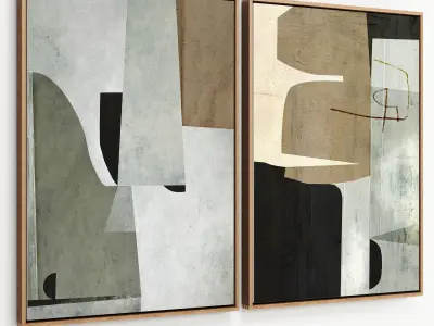 Plaster Two Frame 17 Low-poly 3D model