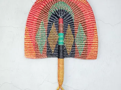 African Handwoven Fan 20 3D model
