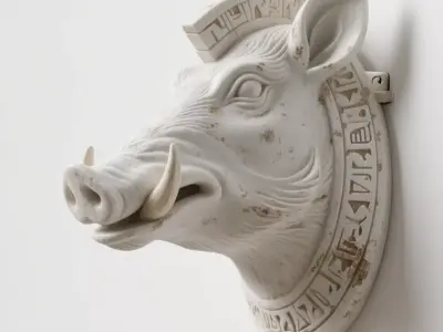 wild boar 3D print model