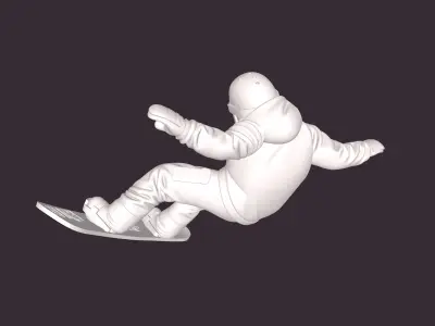 snowboarder 3D print model