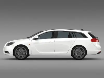 Vauxhall Insignia 4x4 BiTurbo Sports Tourer 2013 3D model
