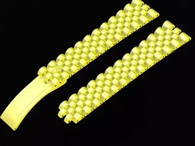 Modular Luxury Bracelet Clasp and Link System for Men 81a 3D print model