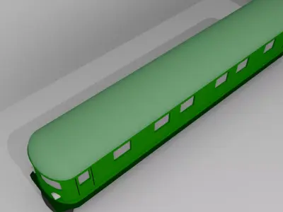 Low Poly Train 03 Low-poly 3D model