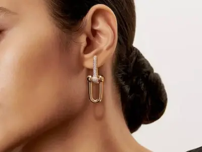 Tiffany and Co Earrings Hardwear Jewelry HK-624 3D print model