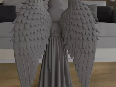 Smiling Christmas Nativity Angel STL Model 3D print model