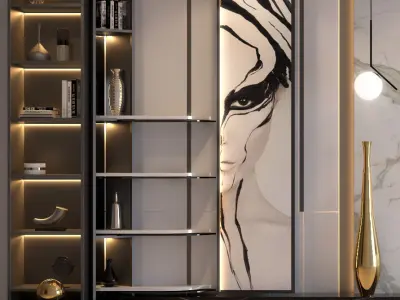 Wall Decore    TV Wall 3D model