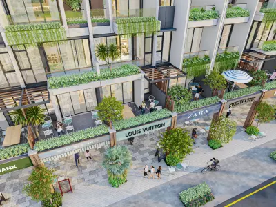 Modern Shophouse - President project in Viet Nam 3D model