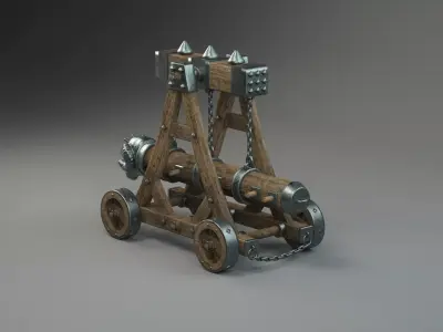 Medieval-battering-ram 3D model