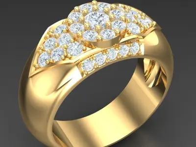 Luxury Men Rings Designs 5MR066 3D print model