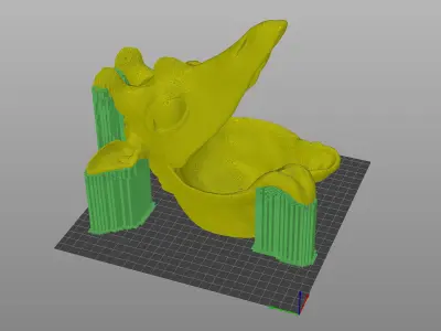 Giraffe with Tongue STL 3D Print Model  3D print model