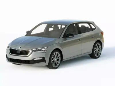 Skoda Scala 2019 3D model