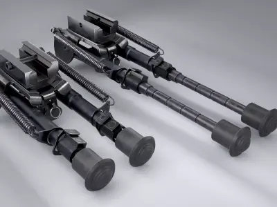 Bipods bipod Low-poly 3D model