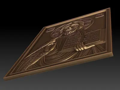 Jesus 4 bronze statue of 3D model