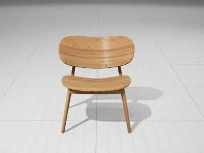 PLC Lounge UE4 Low-poly 3D model