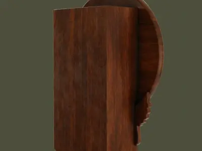 Wall Clock Low-poly 3D model get