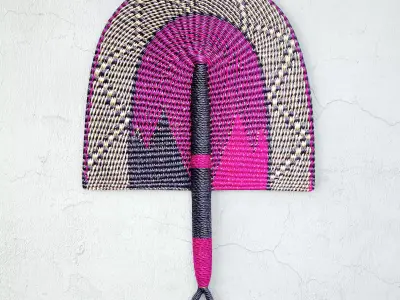 African Handwoven Fan 9 3D model