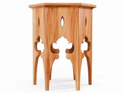 Moroccan Hexagon Side Table 3D model