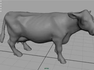 Milk Cow Low-poly 3D model