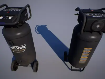 AirCompressor Low-poly 3D model