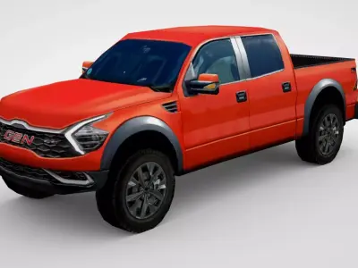 Generic Pickup v1 Low-poly 3D model