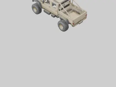 Offroad 6x6 Vehicle model 3D model