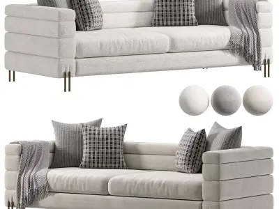  York Sofa White  3D model