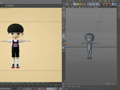 basketball boy 3D model