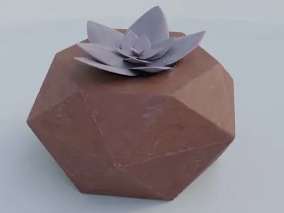 Succulent 3D model