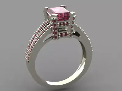 WOMEN RING 3D print model 22