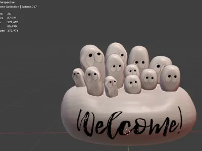 Welcome Decoration 3D model