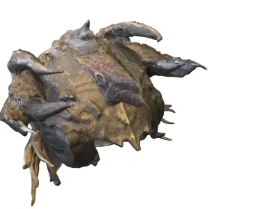 Demonic Skull Mask  Low-poly 3D model