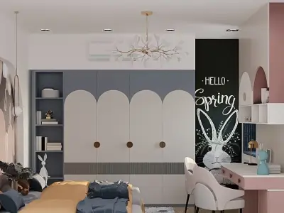 Kids bedroom 3D model