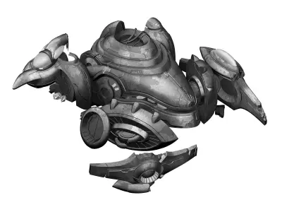 Abandoned Ancient Civilization - Mining Machinery 03 3D model