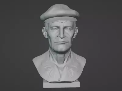 Elegant Vintage Gentleman Bust  3D print model