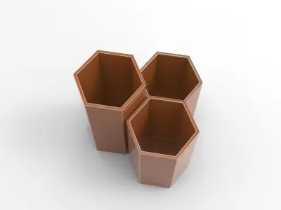 Axo Vase Low-poly 3D model