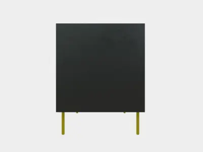 Black Modern Cabinet 3D Model  3D model