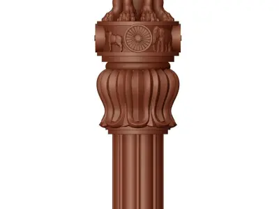 Ashoka Stambh-National Emblem Of India 3D print model