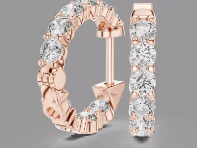  Diamond Hoops  3D print model