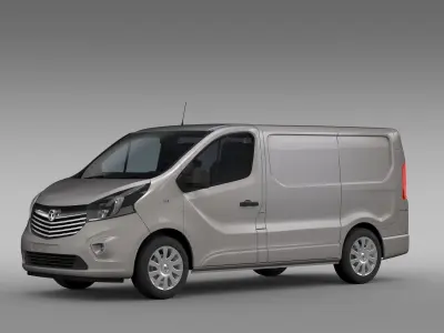 Vauxhall Vivaro Van Biturbo 2017 3D model