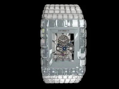 Jacob and co Billionaire watch Low-poly 3D model