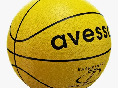 Basketball ball set 001 3D model