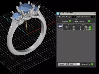 ring woman 3D print model shop