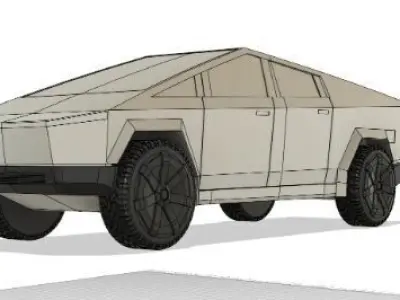 Tesla cybertruck  3D print model